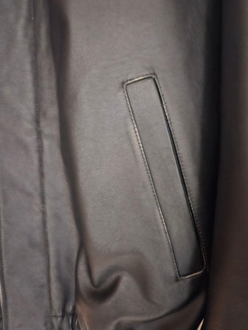 ジャケット・アウター ssstein COW LEATHER VINTAGE ZIP JACKET