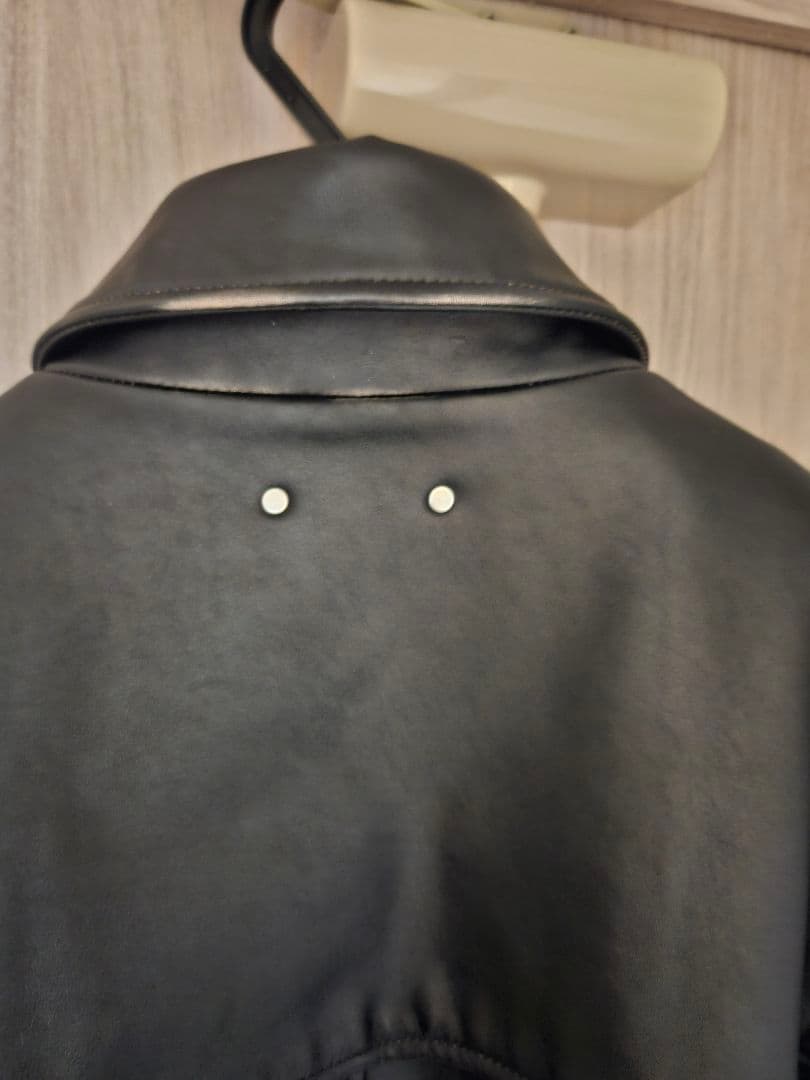 ジャケット・アウター ssstein COW LEATHER VINTAGE ZIP JACKET