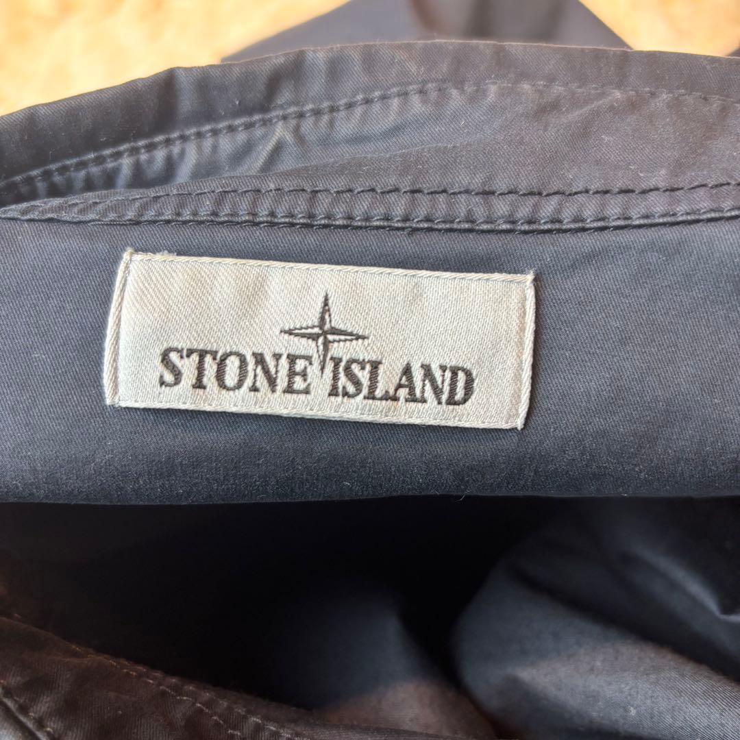 ストーンアイランド　コットンシャツ　シャツジャケット　美品　XL ワッペン