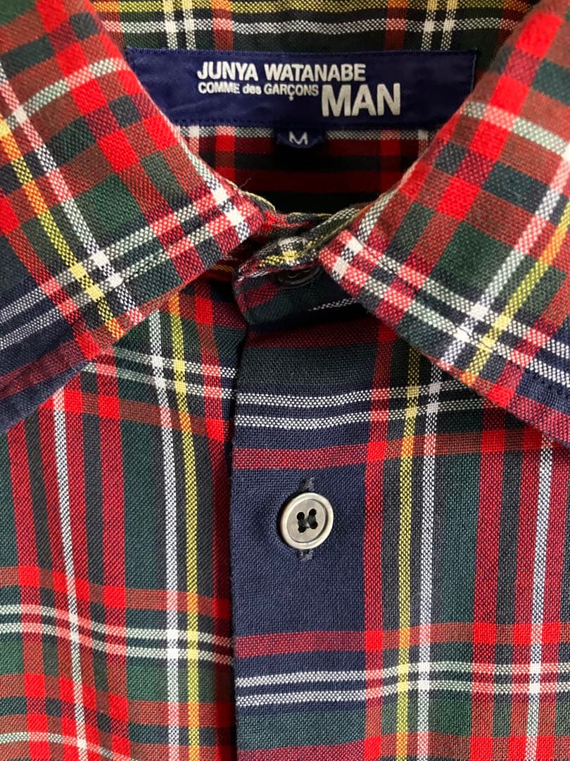 JUNYA WATANABE MAN 半袖チェックシャツ M 藤井フミヤ 着用