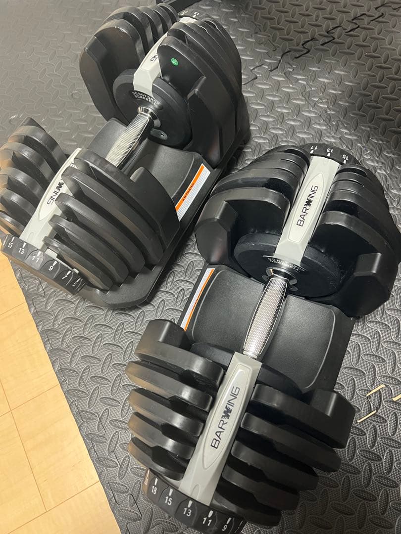 BARWING可変式ダンベル 40kg 2個セット+ベンチ台(GOGOJUMP)