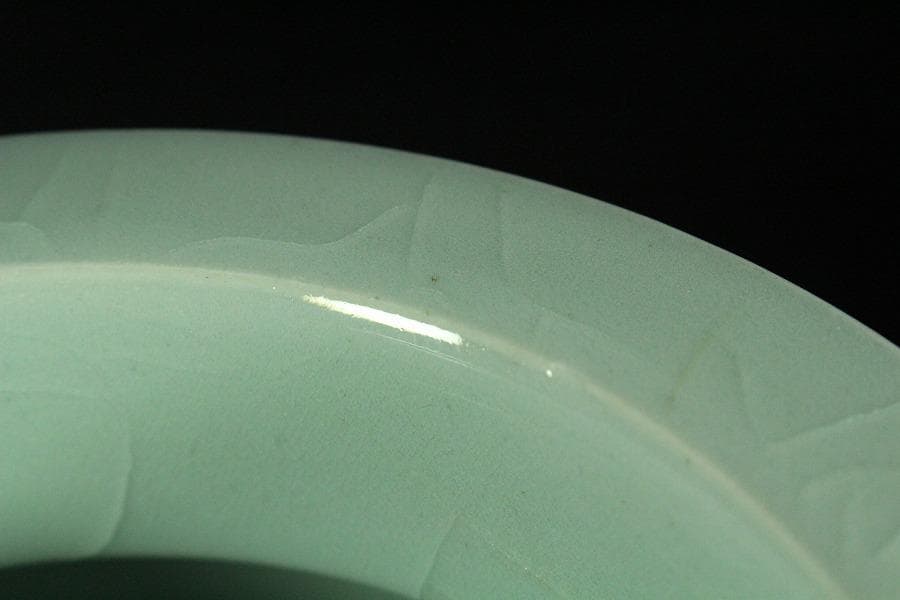 中国美術 袴腰 三足 青磁香炉(K-XA947)