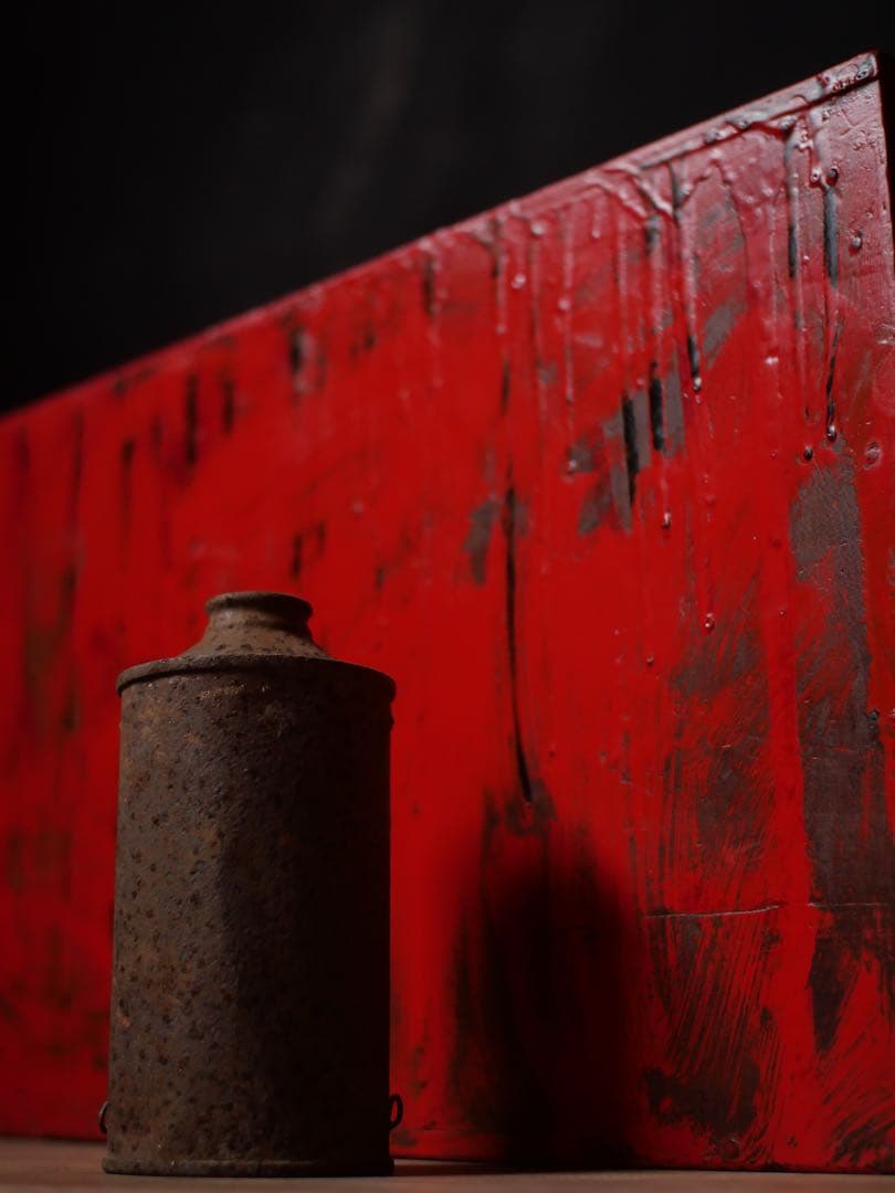 漆　アート　小抽斗　収納　小物入れ　黒　朱　骨董　古道具　古家具　アンティーク