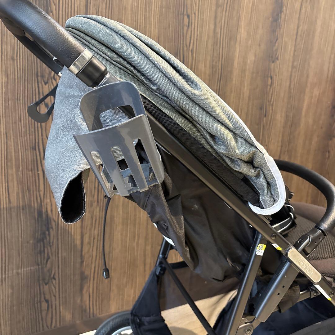 Aprica スムーヴ　プレミアム　ベビーカー　グレー　ブラック