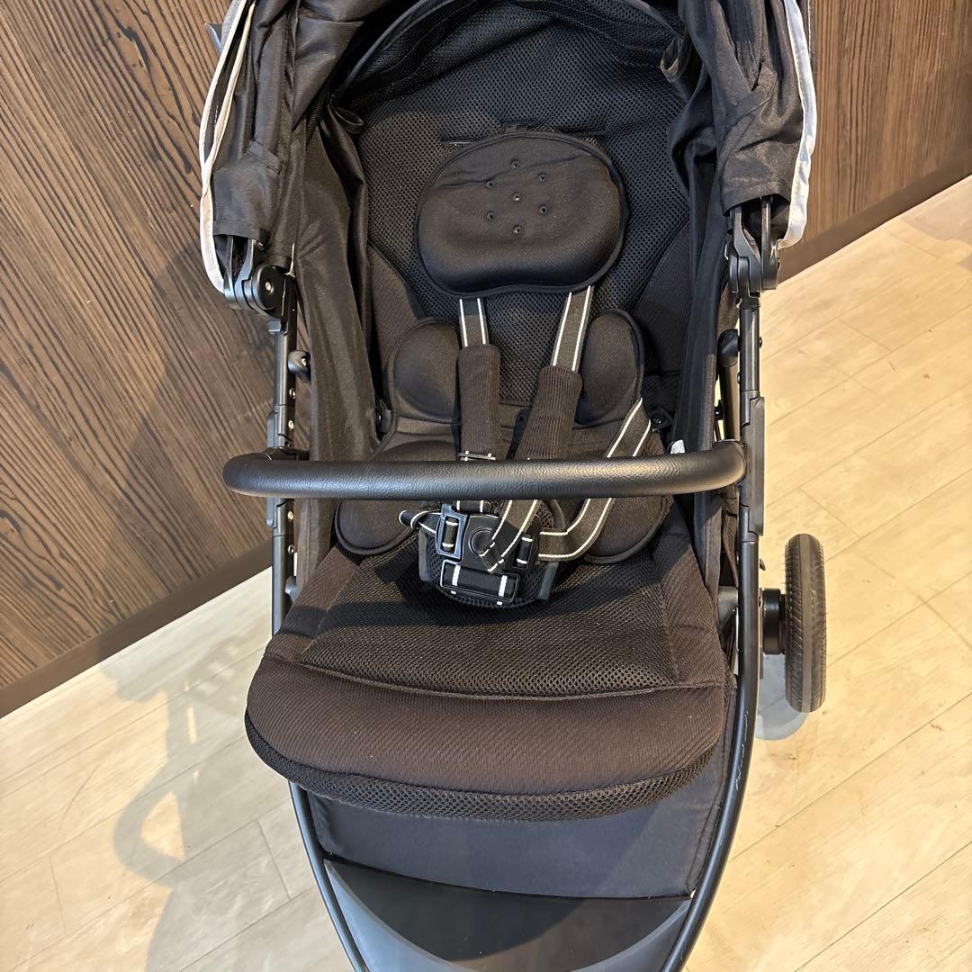 Aprica スムーヴ　プレミアム　ベビーカー　グレー　ブラック