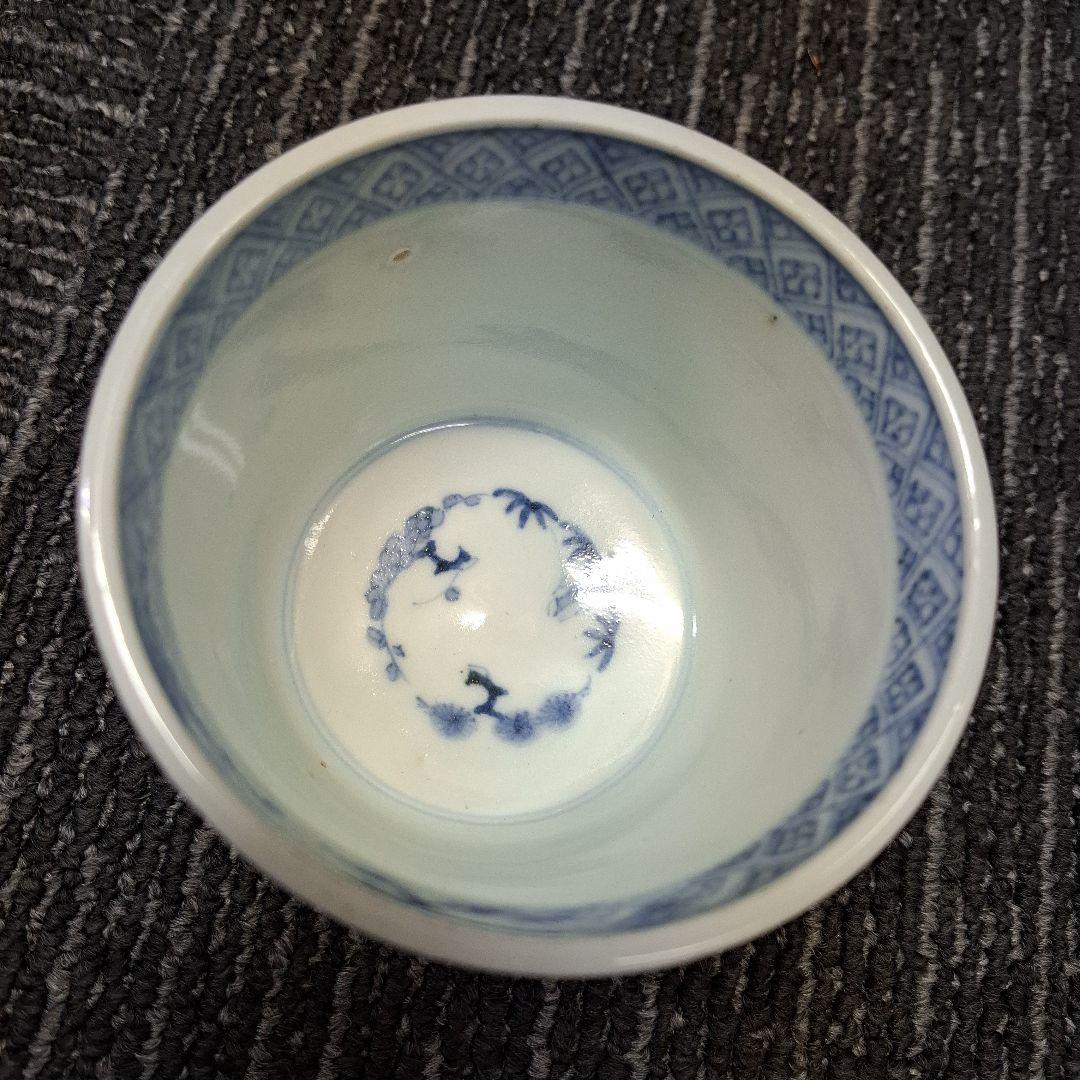 伊万里焼花唐草蕎麦猪口大振り