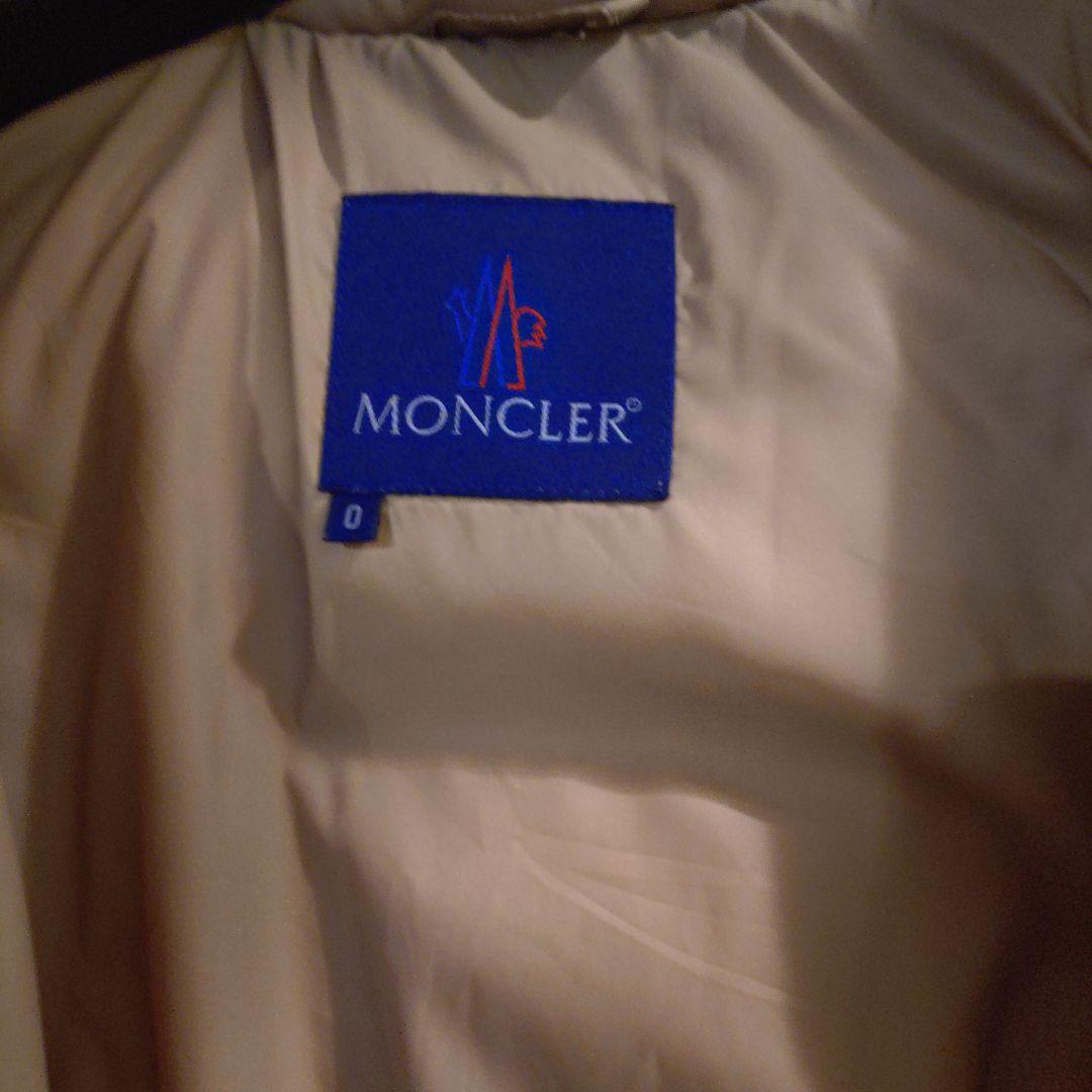 SALE MONCLERモンクレール　ファー付き　超ロングダウンコート　青タグ