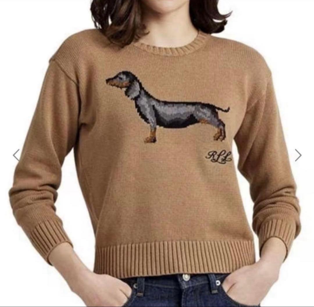 poloラルフローレン　ニット　犬　ダックス