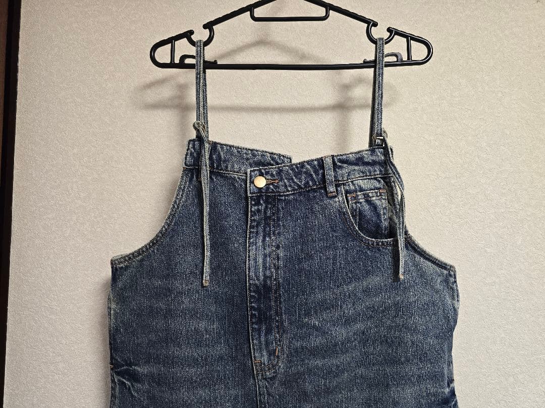 新品・未使用　ポリーヌ・ブロー　デニム ジャンスカ　フリーサイズ