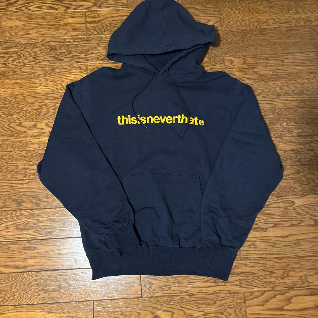 thisisneverthat　ネバザ　パーカー　Sサイズ ネイビー