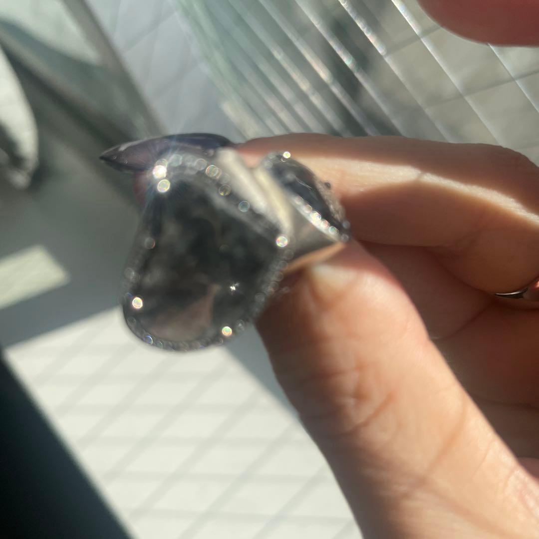 adlin hue スライスダイヤリング 2個セット