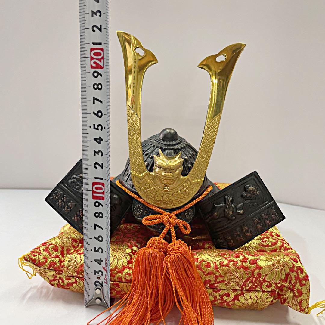 お値下げ中＊サムライ、源氏兜、侍、兜、鋳物、節句、端午の節句、美術工芸品