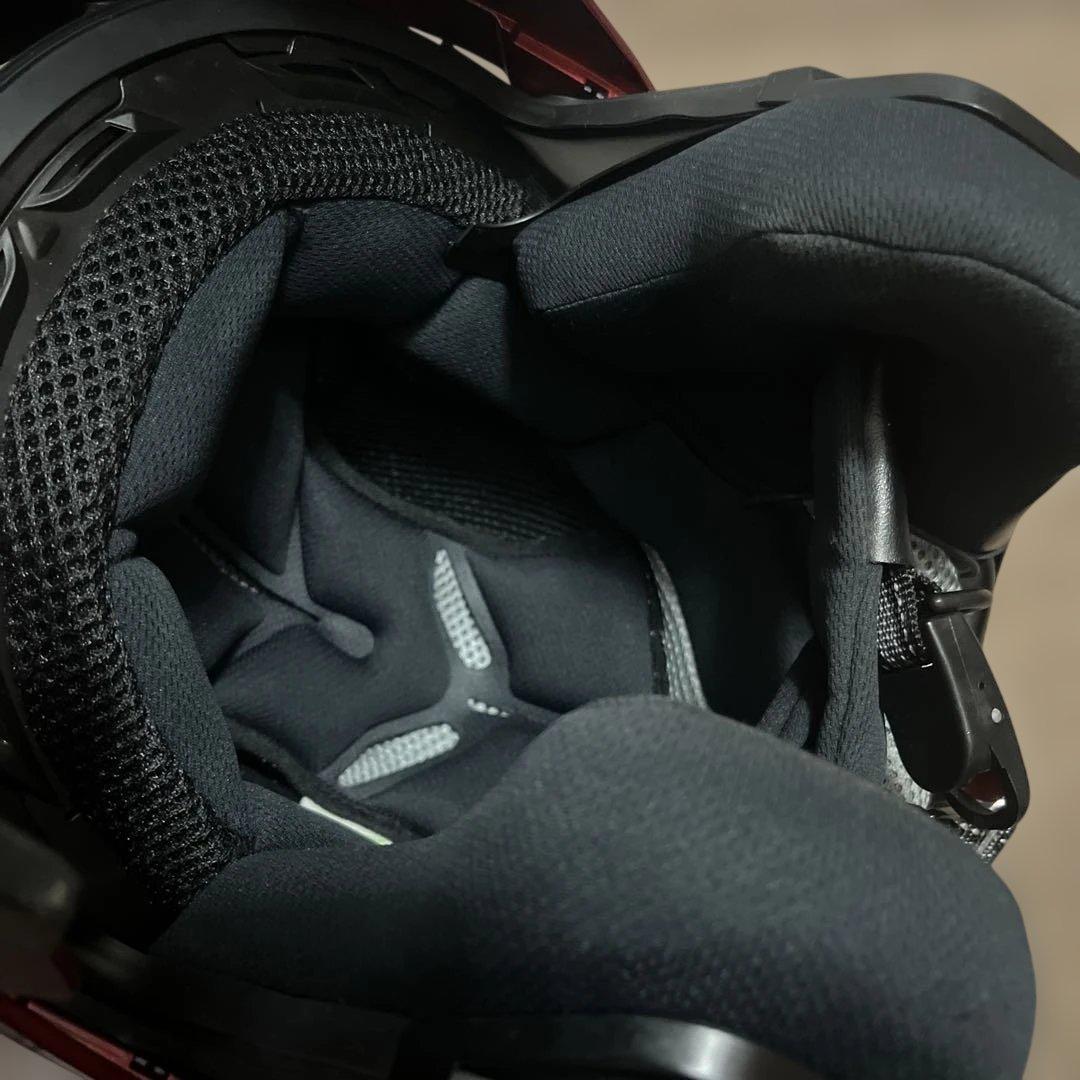 【大幅値下げ中】kabuto システムヘルメット　赤　M