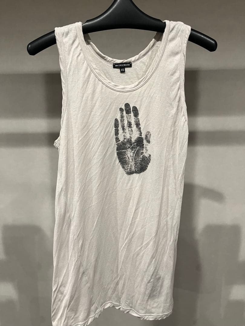 【交渉中】ANN DEMEULEMEESTER 手形プリント タンクトップ XS