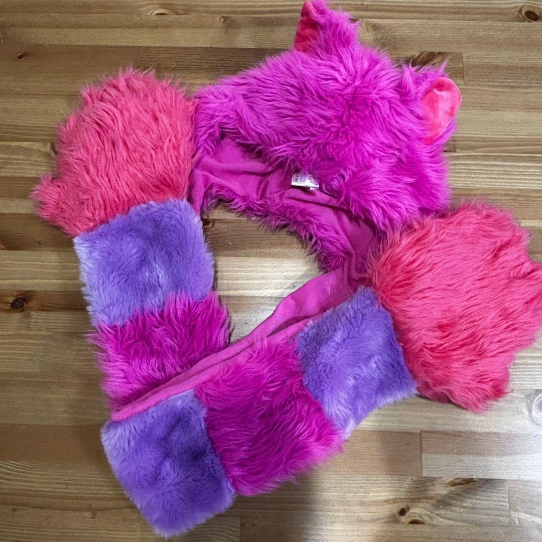 【人気】ディズニー マフラーファンキャップ チェシャ猫