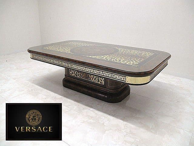 展示品ヴェルサーチホーム 最高級センターテーブル 　リビングテーブル　レオパード