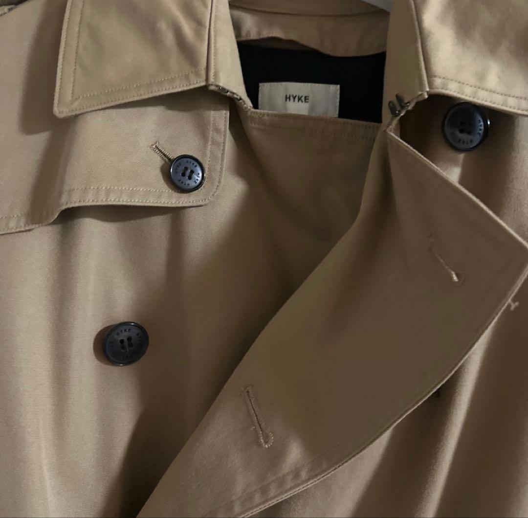 HYKE ベージュ トレンチコート 美品 HYKE ライナー付 M
