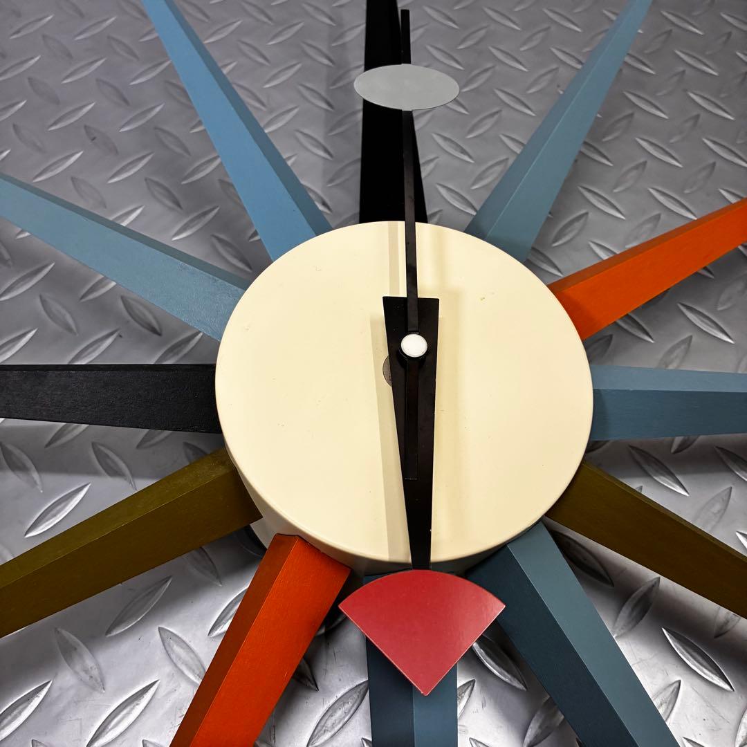 【美品】vitra ジョージ・ネルソン サンバースト クロック マルチカラー