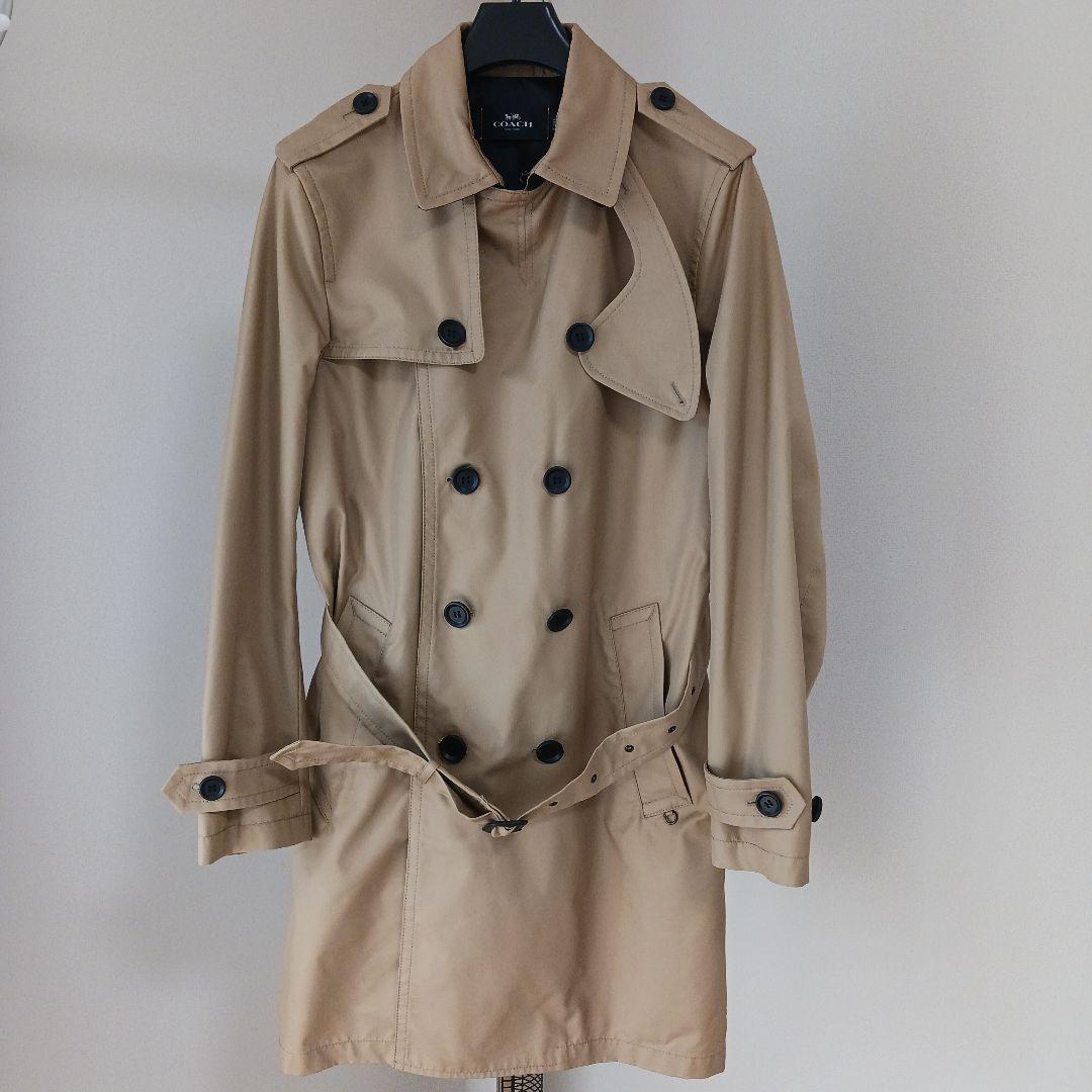 【美品】COACH トレンチコート メンズMサイズ ベージュ