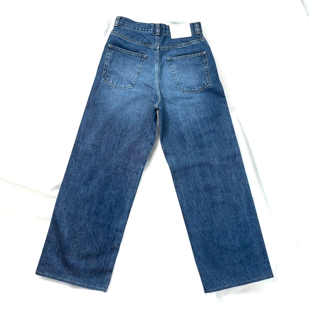 ☆新品タグ付☆ 現行モデル MACPHEE ワイドデニム 日本製 L相当 36