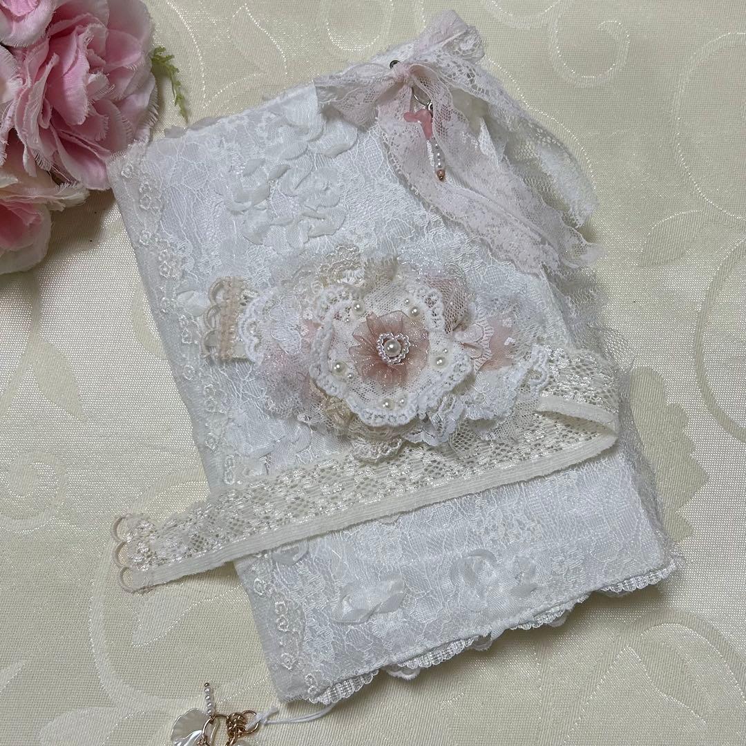 レースのトレペジャーナル&レター風ケース♡ コラージュ素材おすそ分け入