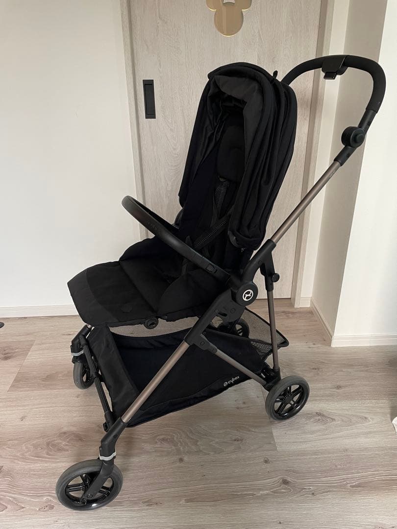 サイベックス　メリオ　ベビーカー　ブラック　ドリンクホルダー付き