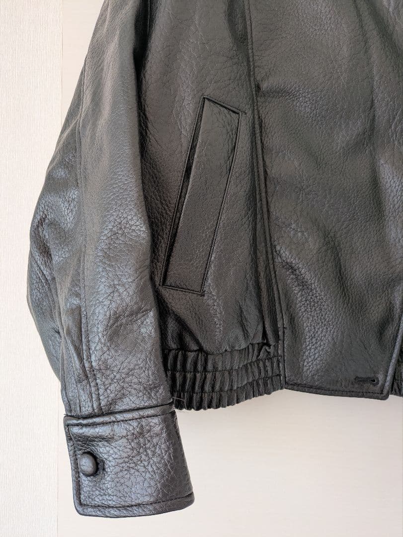 ZARA フェイクレザージャケット ブラック S