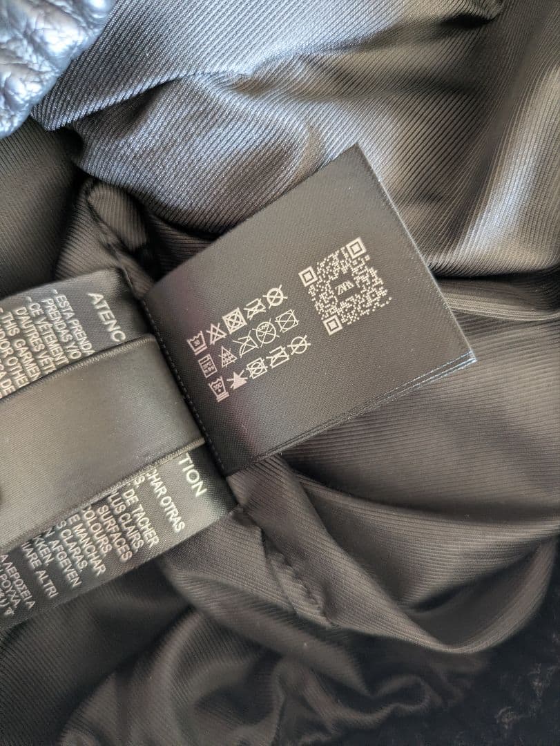ZARA フェイクレザージャケット ブラック S