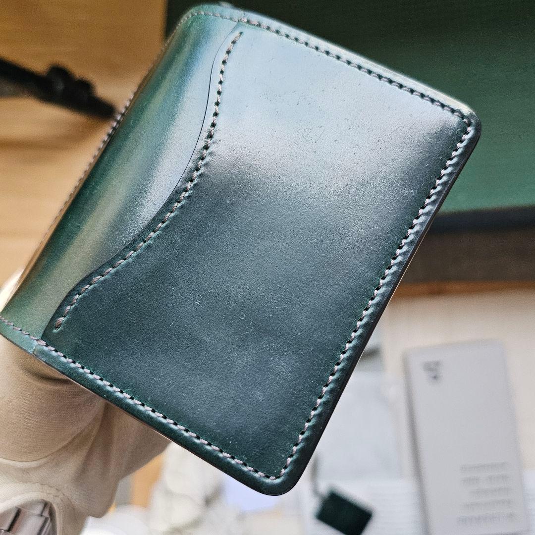 新品 ワイルドスワンズ フル シェルコードバン グリーン Cordovan 革