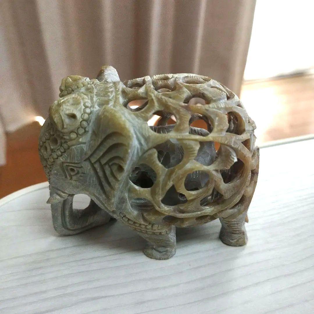 【アジア圏購入】象のオブジェ