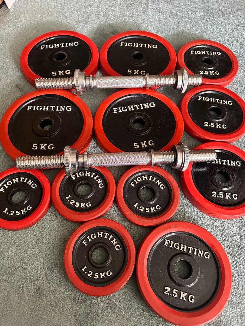 ファイテングロード　ダンベルプレートセット 計35k