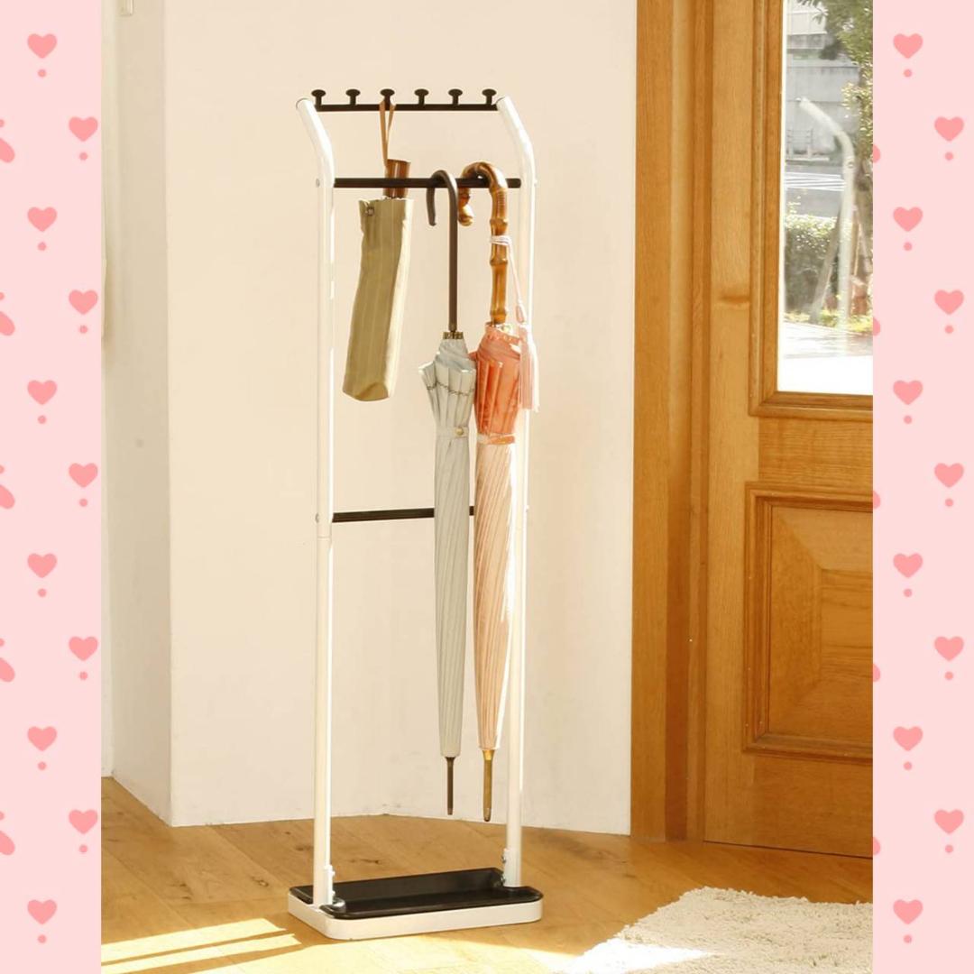 傘を立てずに掛けて収納 傘立て フック