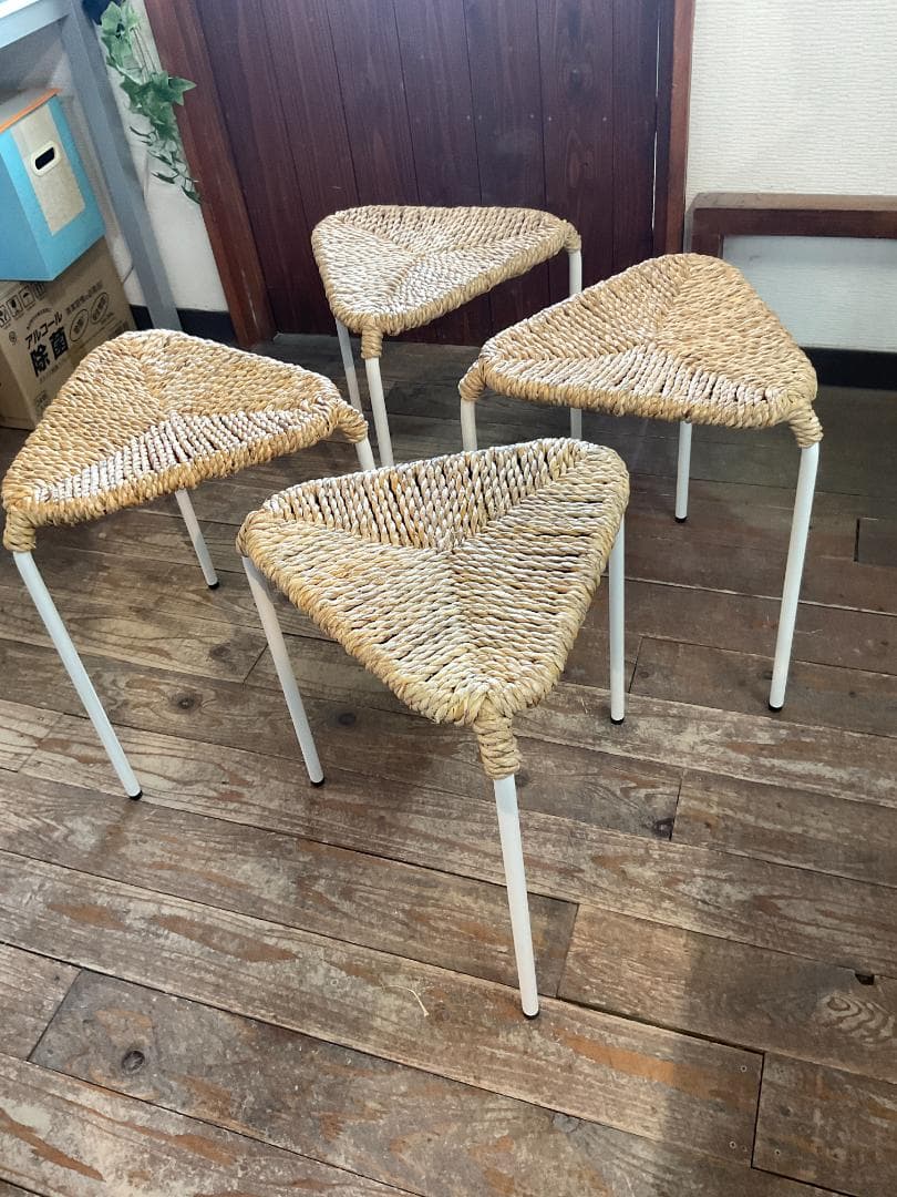 IKEA　JUTEBODA ジュートボーダ　スツール　4脚セット