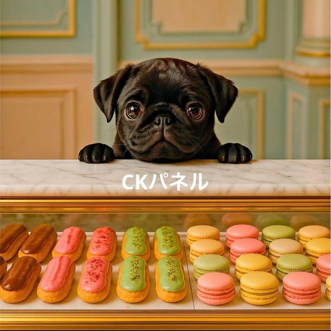 マルチーズ、パグカラメルプリンパネル生地　ハンドメイド