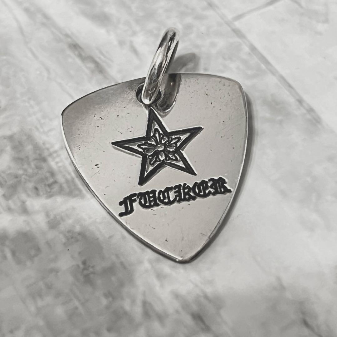 クロムハーツ ギターピックペンダント スターファッカー メンズ SV925