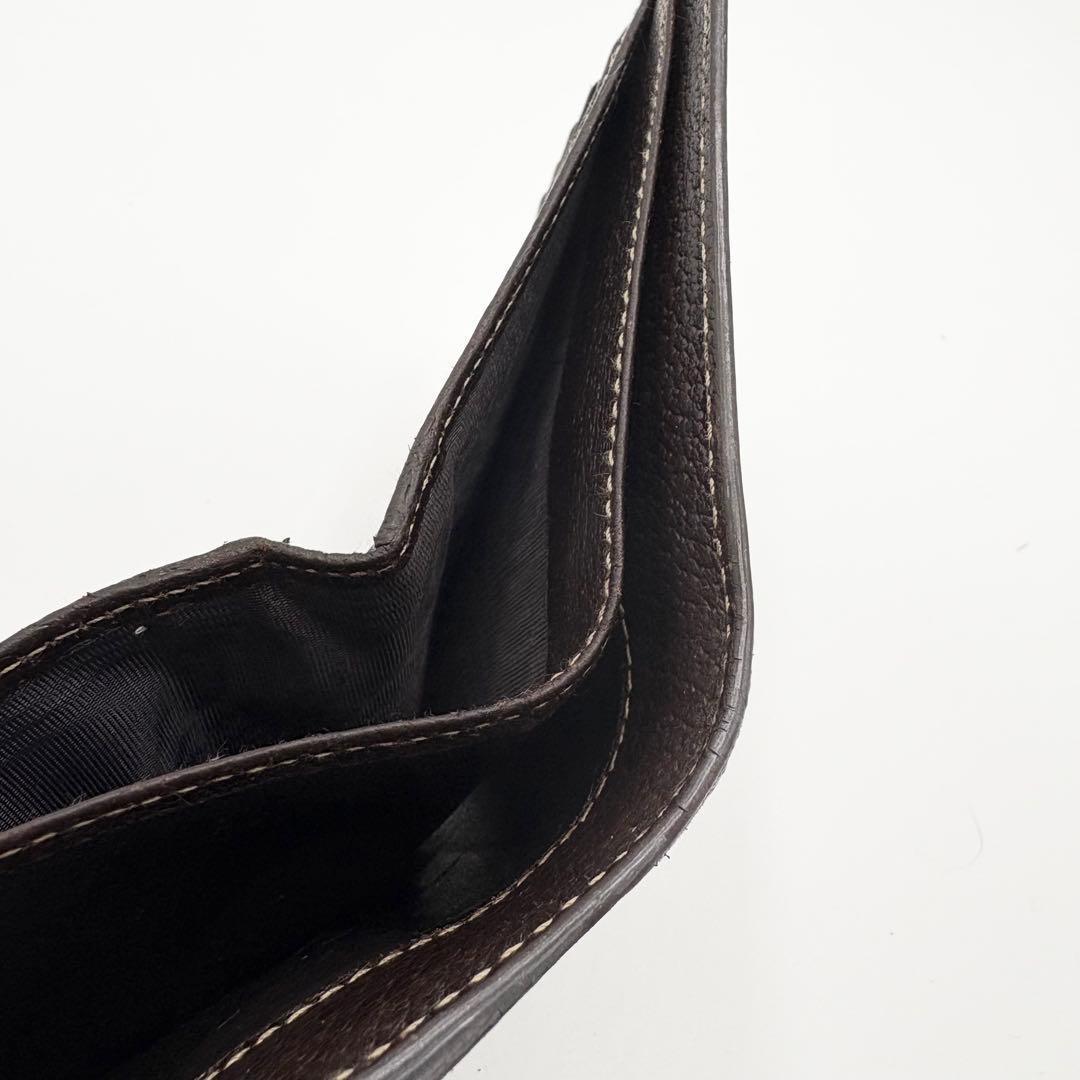 極美品 GUCCI 二つ折り財布 グッチキャンバス　グッチレザー