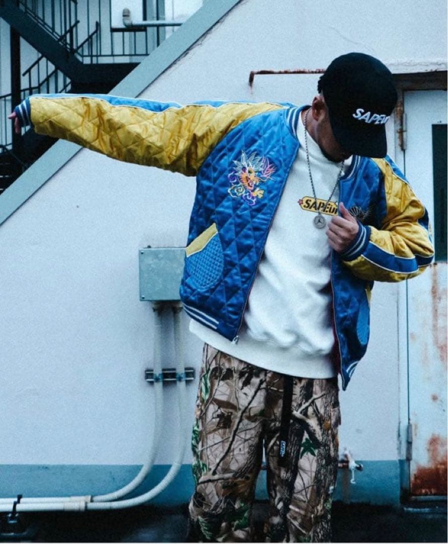 SAPEUR スカジャン リバーシブル Mサイズ オマケ付き