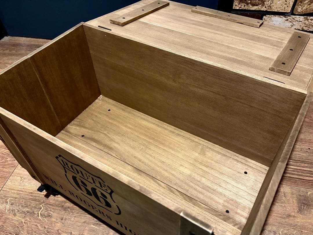 オーダー制作　男前インテリア　ROUTE66 ルート66 収納ボックス