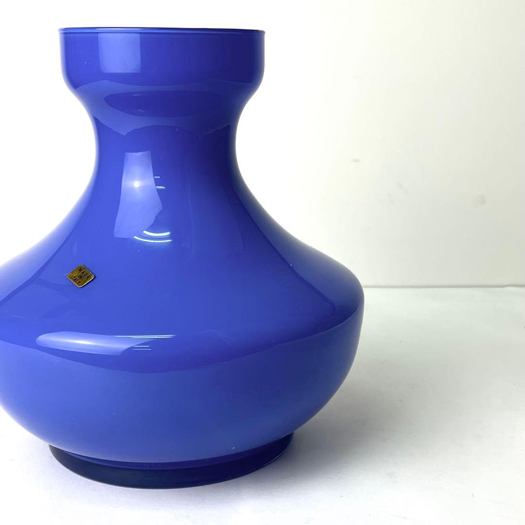イタリア ガラス ベネチア 花瓶 フラワーベース ヴィンテージ 60s70s