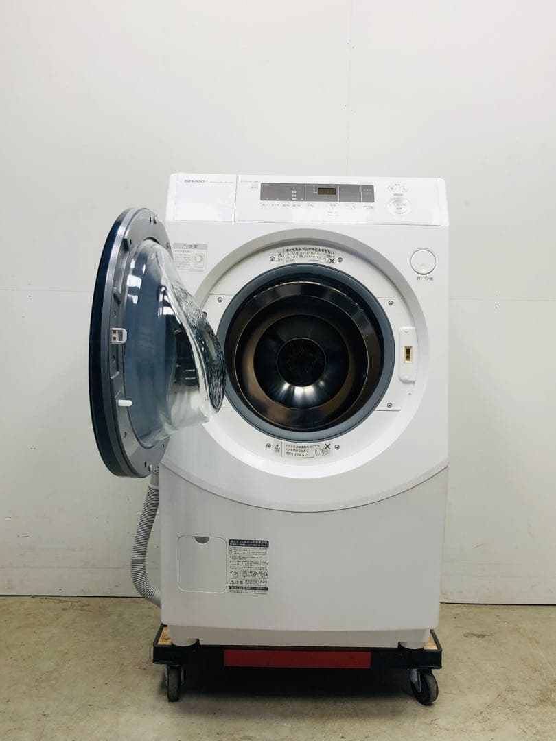 ES-H10E 3ヶ月保証分解洗浄済み シャープ■21年ドラム式洗濯乾燥機左開き