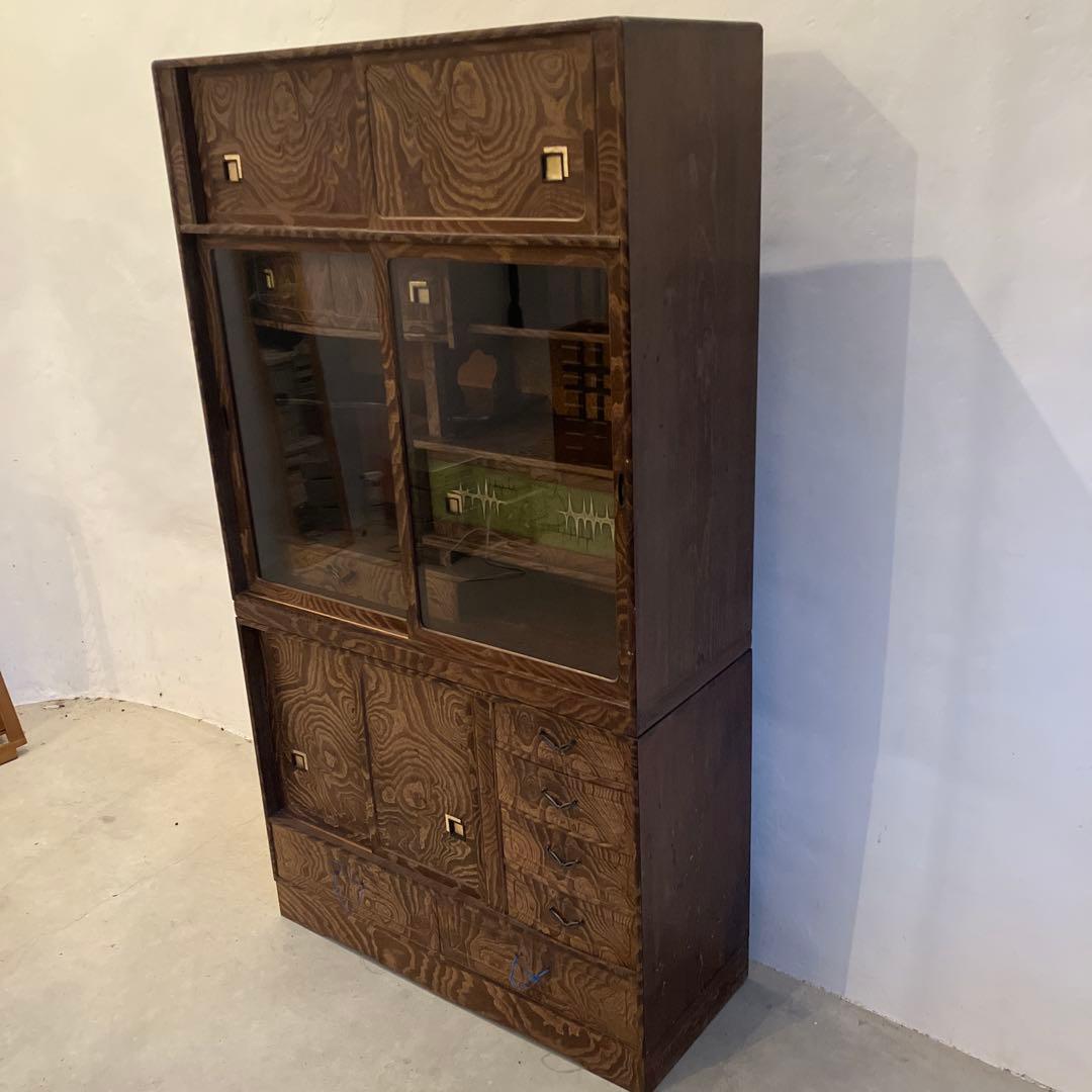 茶箪笥　昭和レトロ　細かい作り