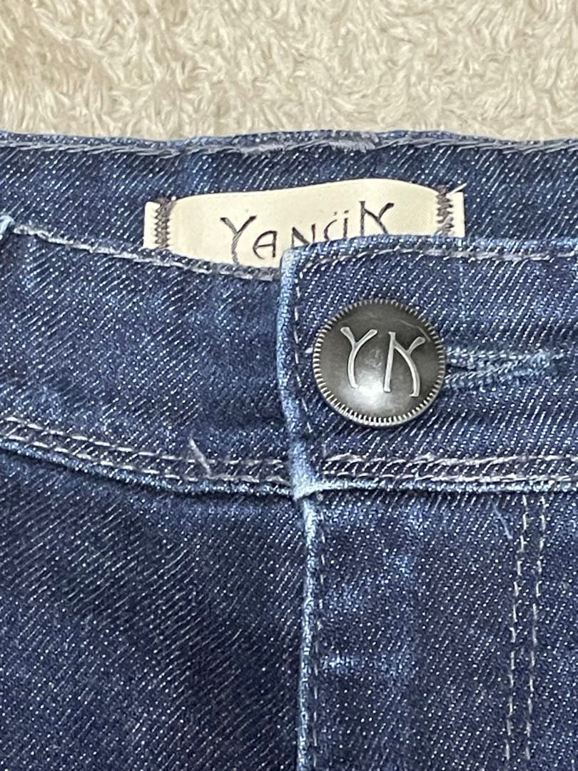 YANUK ワイドストレート LILITH ワンウォッシュインディゴ 24