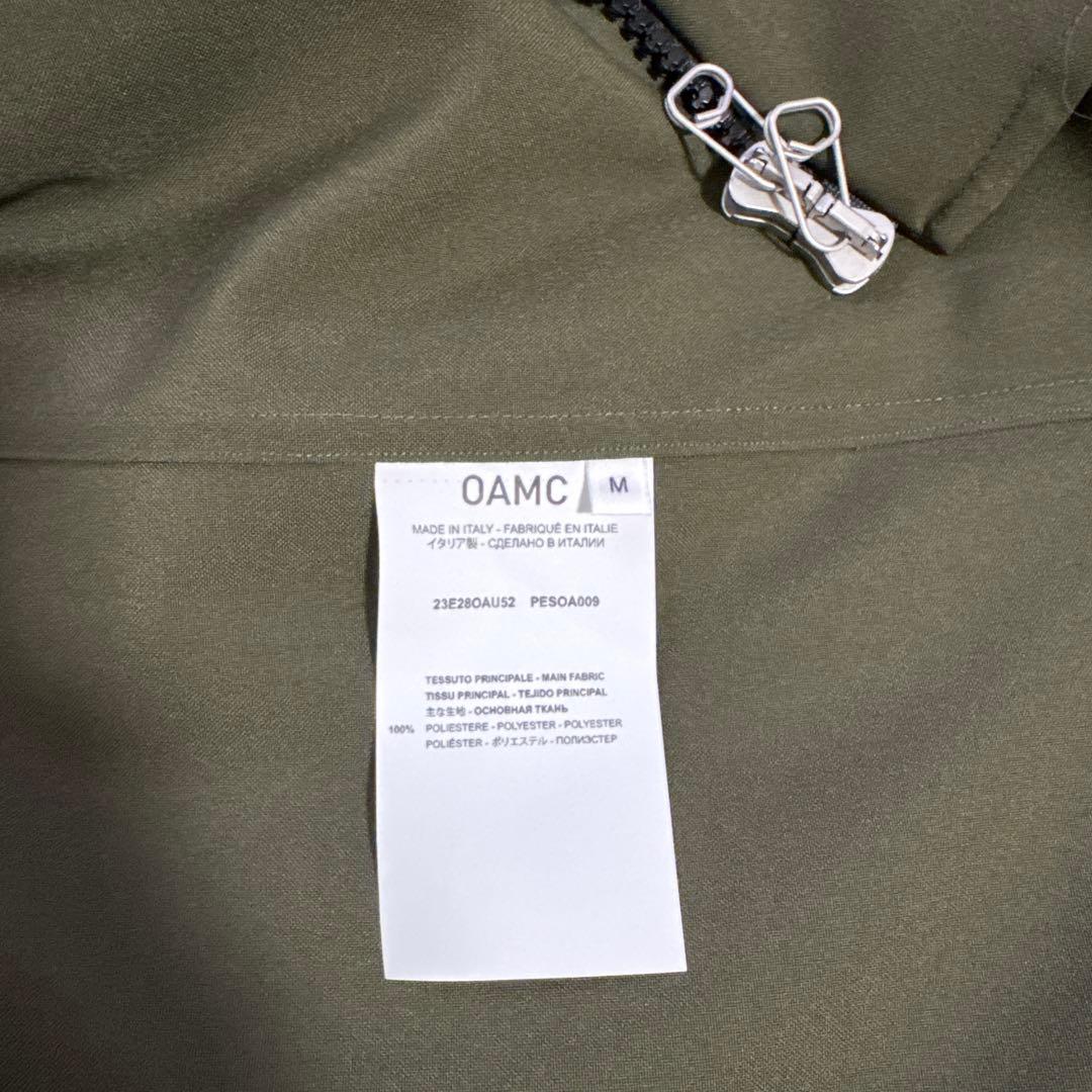 OAMC オリーブ ジップアップシャツ 半袖