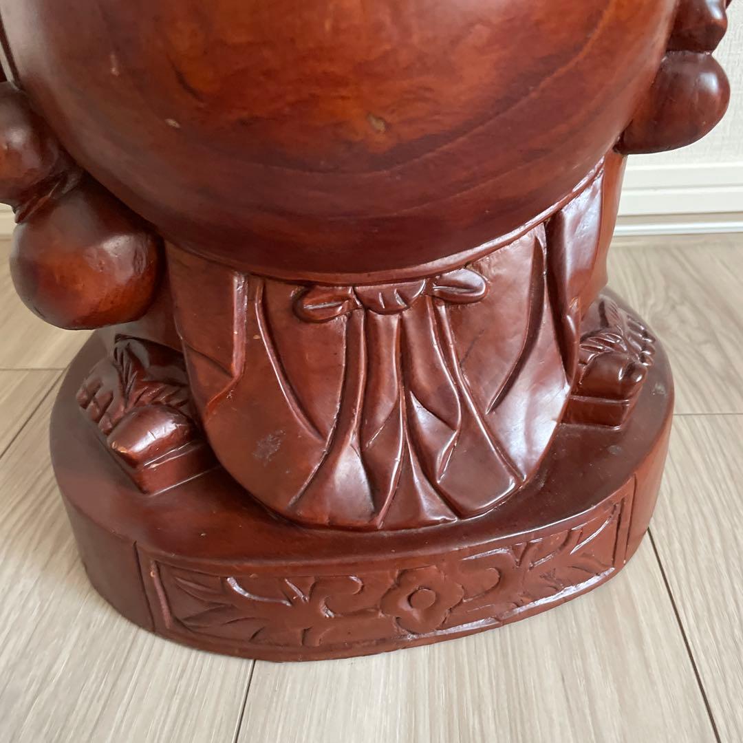 七福神　布袋像　木彫り　彫刻　置物
