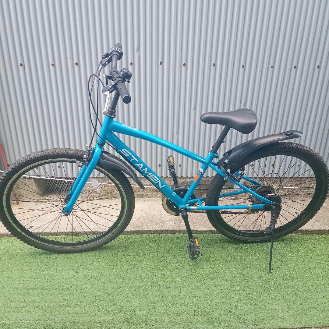 【堺市引き取り限定】 STAMEN キッズサイクル 外装6段変速 26インチ