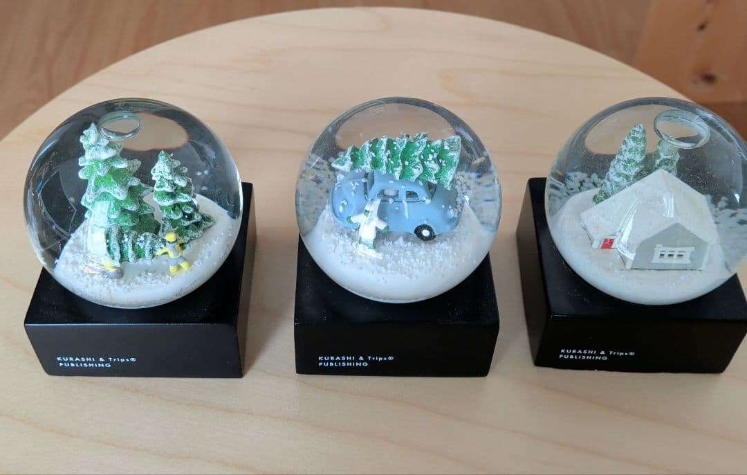 北欧、暮らしの道具店 スノードーム 3点セット(2019∼2021)