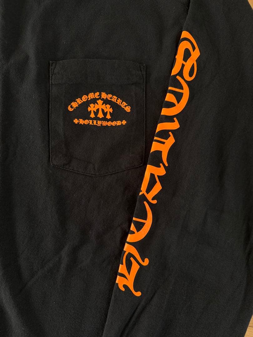 12日までお値下げ‼︎クロムハーツ ハリウッドスクリプトロゴロングスリーブTシャツ