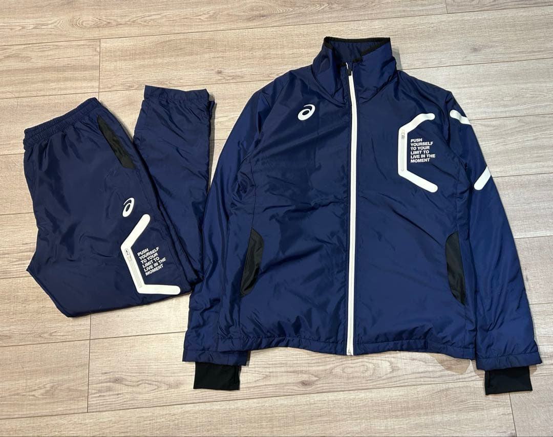 アシックス ウインドブレーカー 上下 セットアップ XL asics