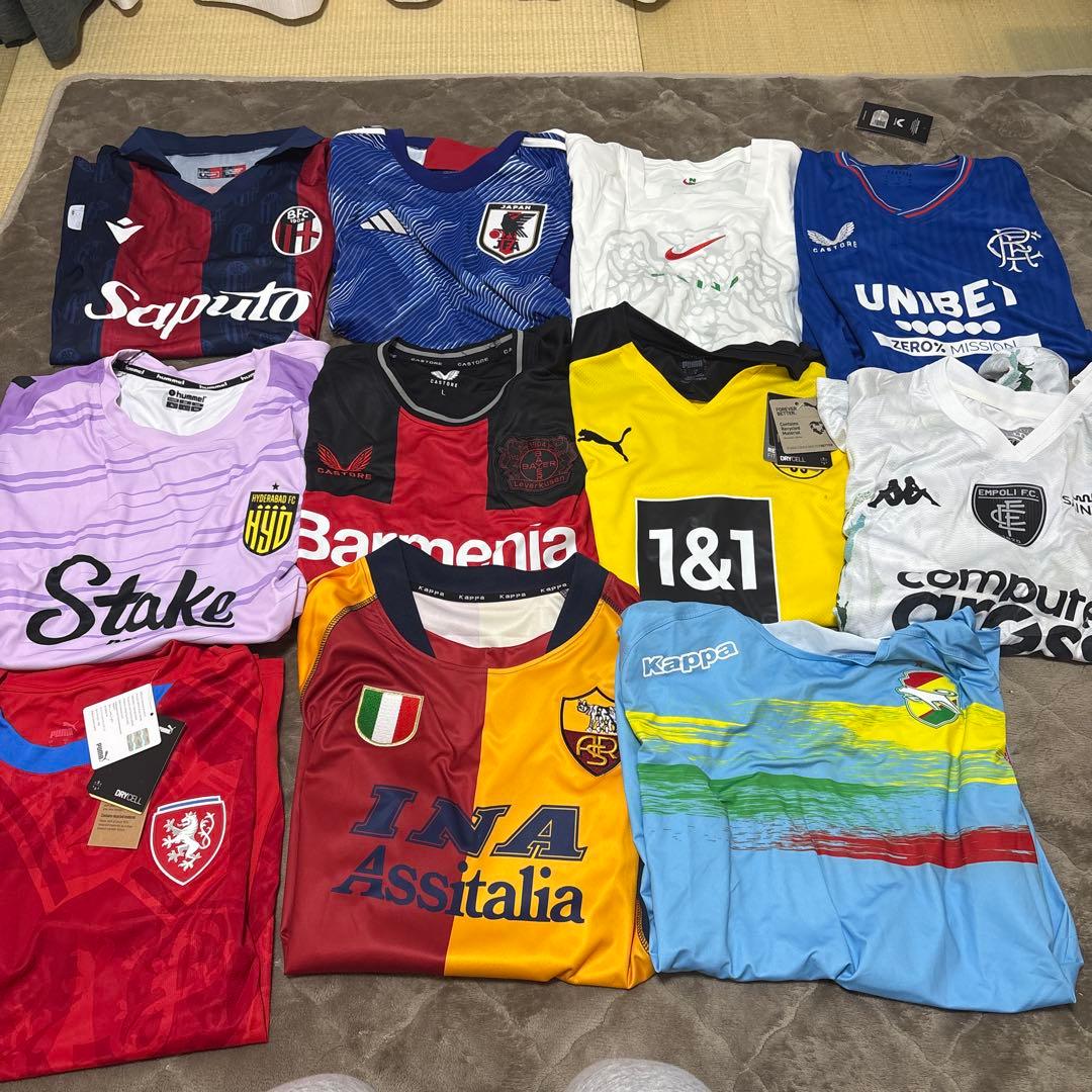 【19枚セット】サッカー　ユニフォーム　まとめ売り　正規品/ノーブランド　おまけ