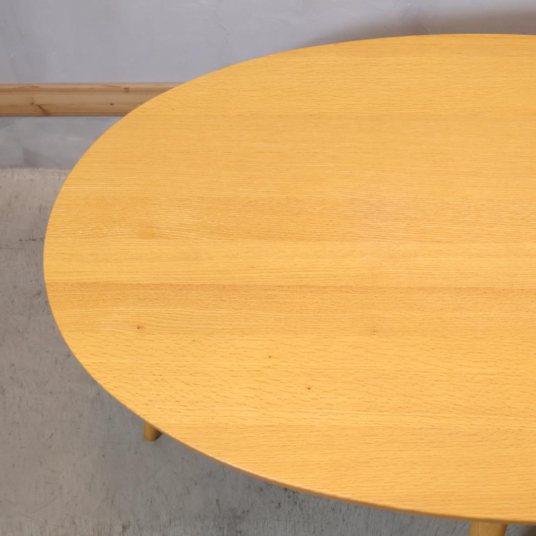 KASHIWA 柏木工 オーク材 ダイニングテーブル 楕円 オーバル 机 楢材